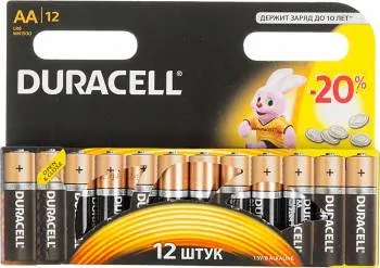 Батарея Duracell Basic LR6-12BL MN1500 AA 12шт - фото 2