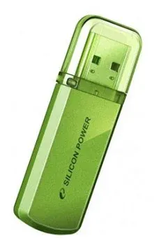 Флеш Диск Silicon Power 8Gb Helios 101 SP008GBUF2101V1N USB2.0 зеленый, 8 ГБ - фото 2