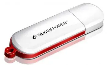 Флеш Диск Silicon Power 8Gb LuxMini 320 SP008GBUF2320V1W USB2.0 белый, 8 ГБ - фото 2