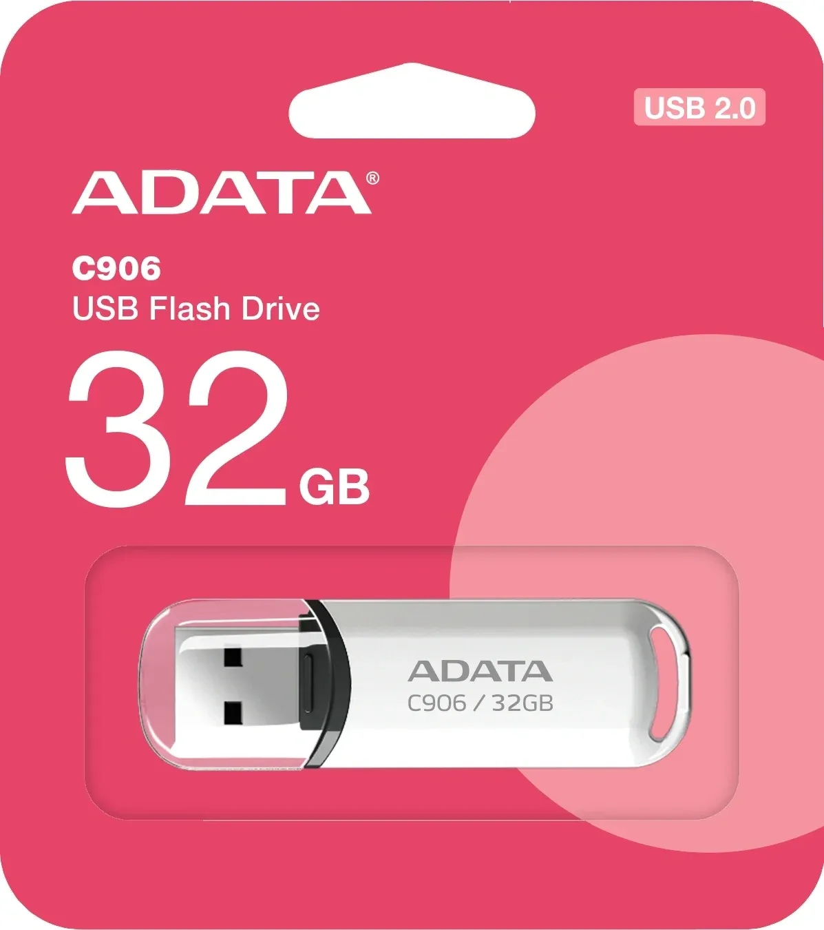 Флеш Диск A-Data 32Gb Classic C906 AC906-32G-RWH USB2.0 белый, 32 ГБ - фото 2
