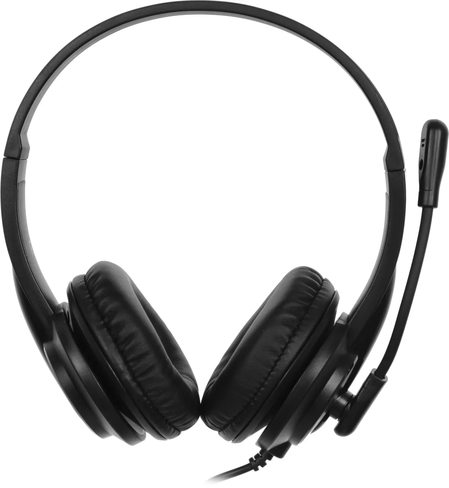 Наушники с микрофоном A4Tech HS-10 черный/белый 2м накладные оголовье HS-10/3.5MM PLUG/BLACK - фото 3