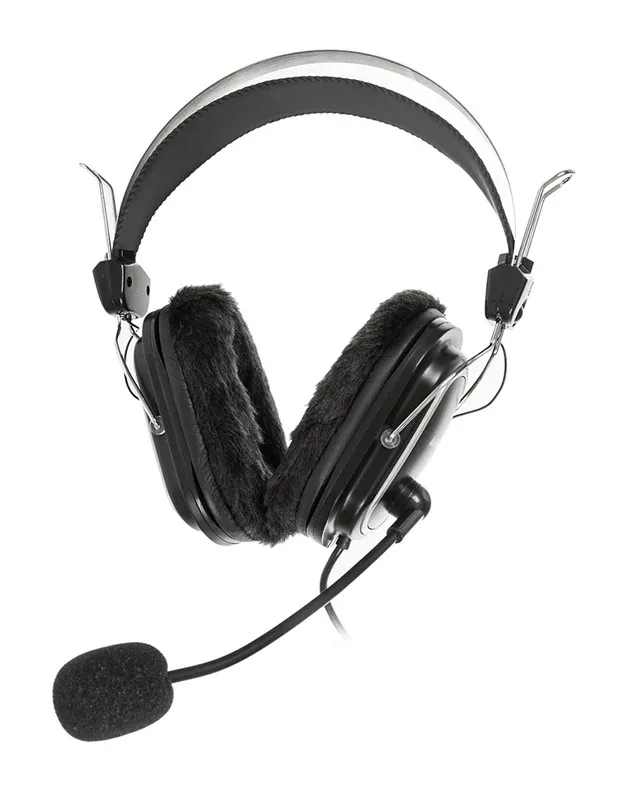 Гарнитуры наушники с микрофоном A4TECH HS-60 черный - фото 4