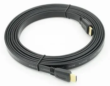 Кабель аудио-видео FLAT HDMI m/HDMI m 3м. черный - фото 4