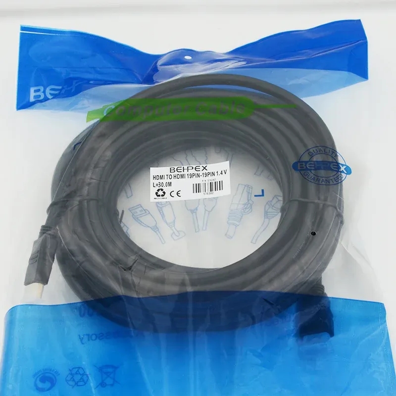 Кабель аудио-видео HDMI m/HDMI m 20м. черный - фото 1