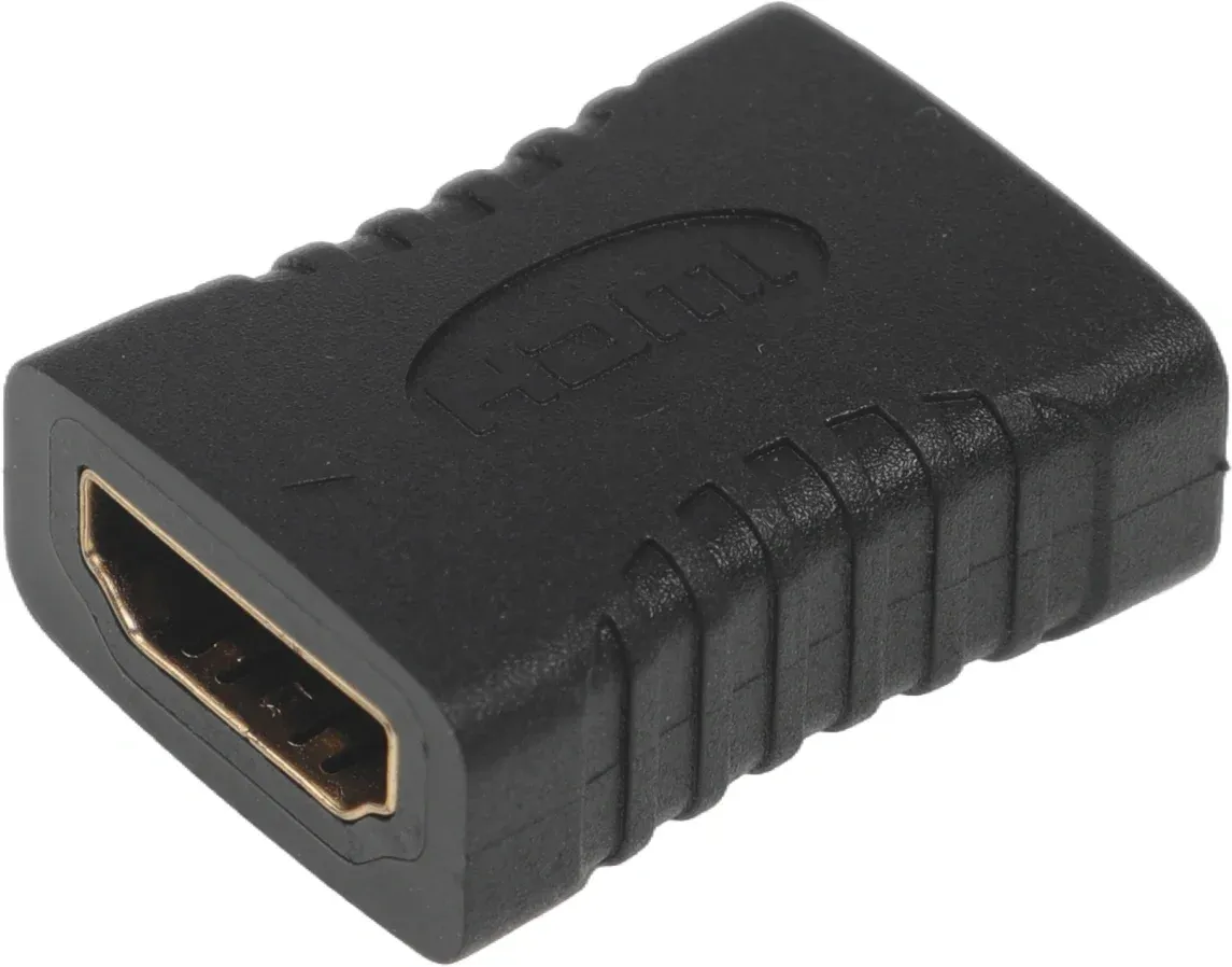 Адаптер аудио-видео HDMI f/HDMI f черный - фото 2