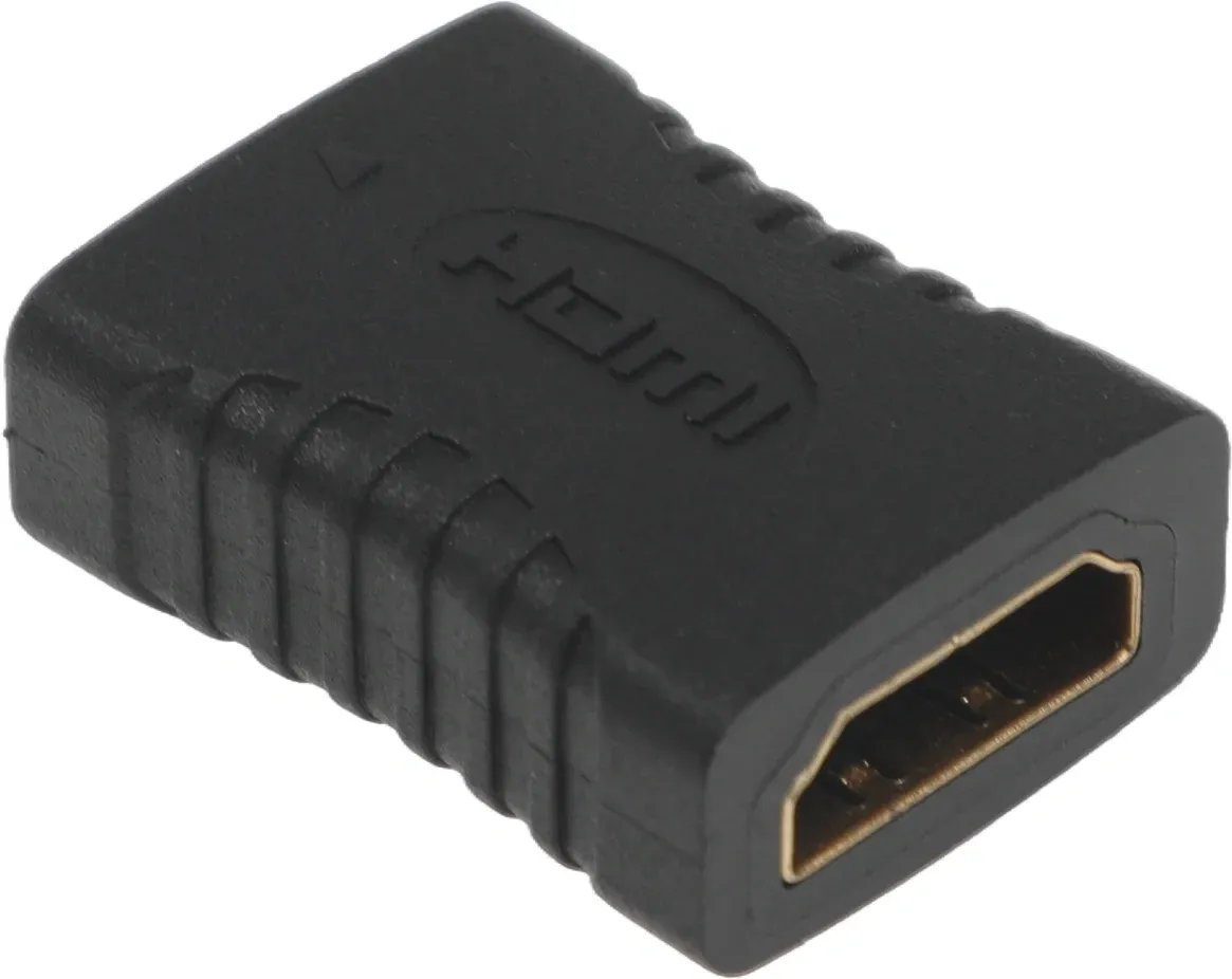 Адаптер аудио-видео HDMI f/HDMI f черный - фото 4