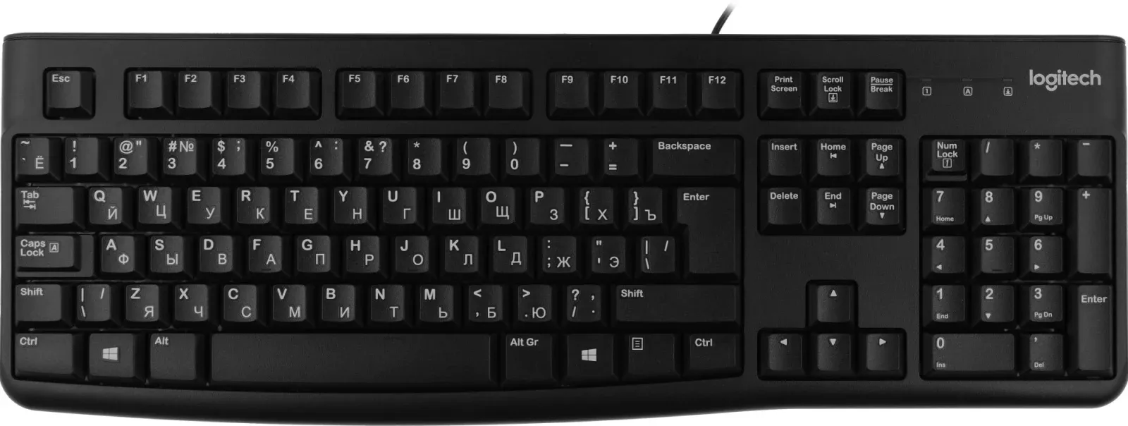Клавиатуры LOGITECH K120 черный