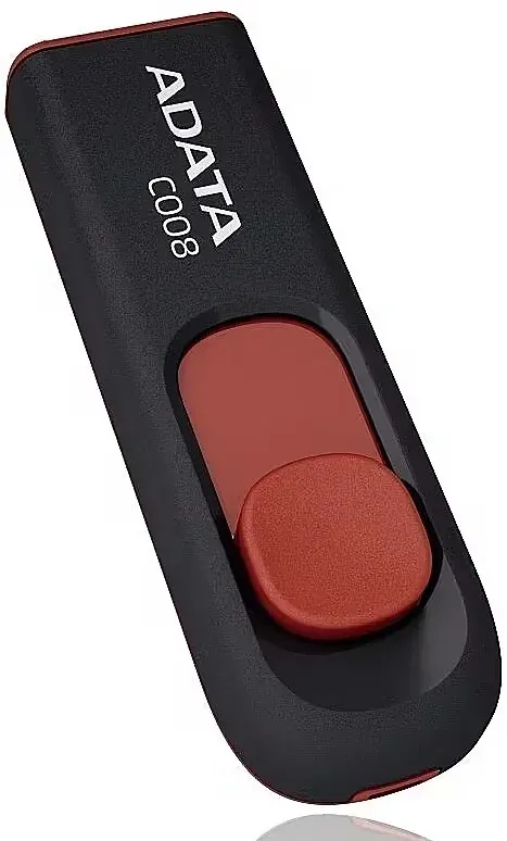 Флеш Диск A-Data 16Gb Classic C008 AC008-16G-RKD USB2.0 красный/черный, 16 ГБ - фото 4