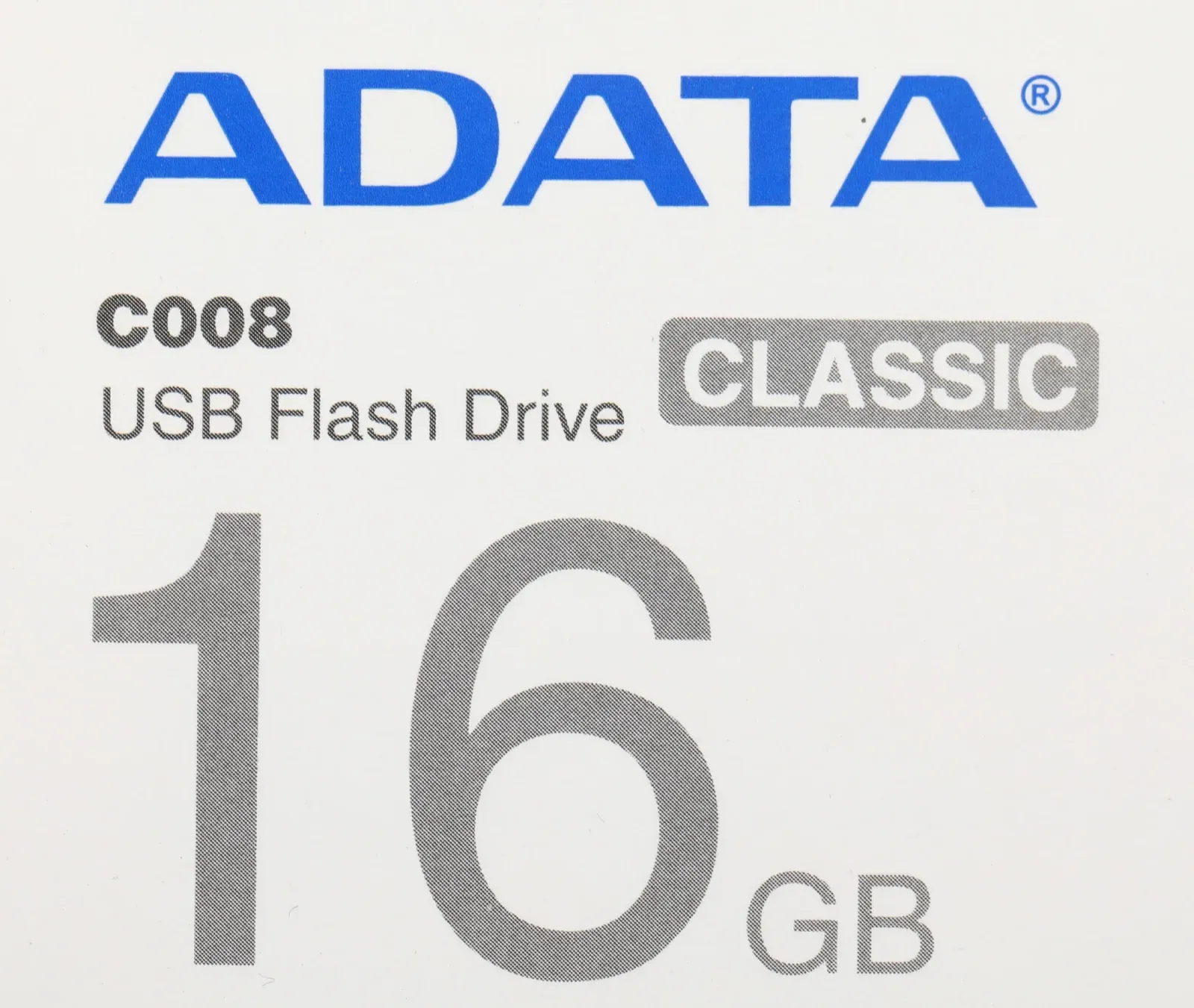 Флеш Диск A-Data 16Gb Classic C008 AC008-16G-RWE USB2.0 белый/синий, 16 ГБ - фото 3