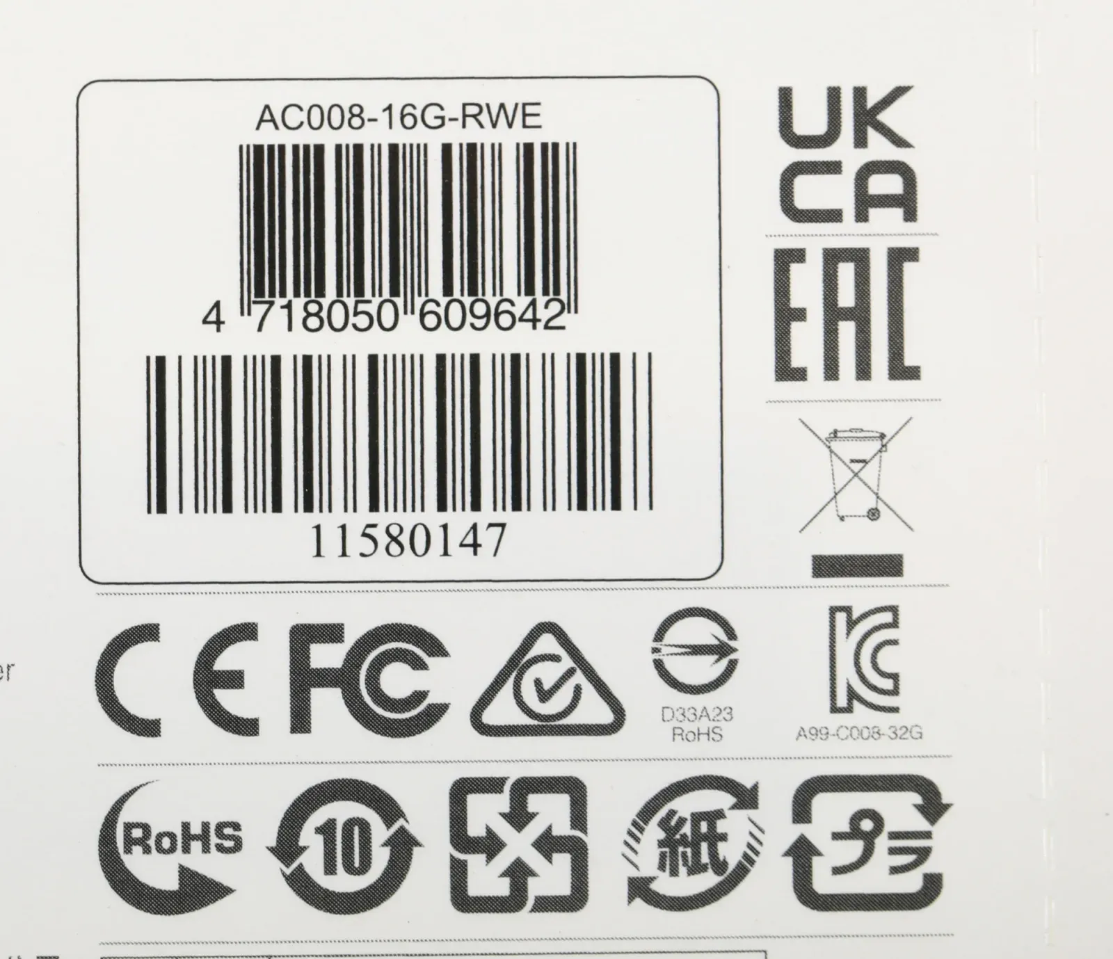Флеш Диск A-Data 16Gb Classic C008 AC008-16G-RWE USB2.0 белый/синий, 16 ГБ - фото 4