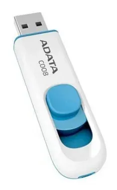 Флеш Диск A-Data 16Gb Classic C008 AC008-16G-RWE USB2.0 белый/синий, 16 ГБ - фото 7