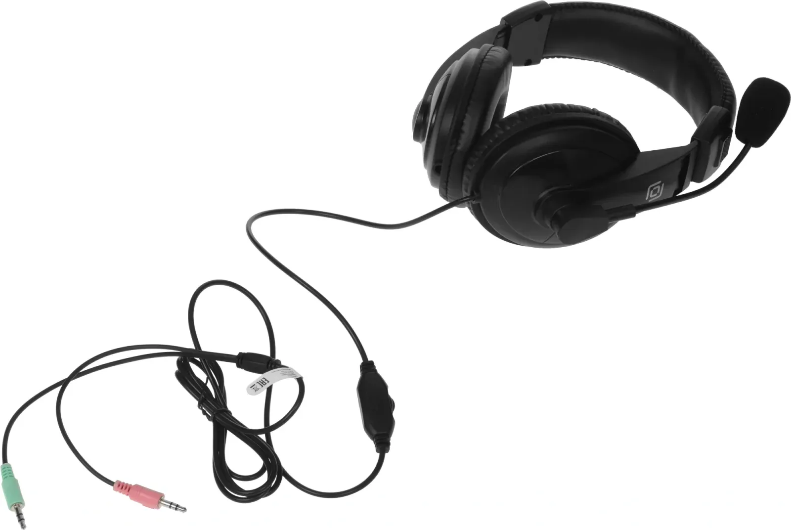 Наушники с микрофоном Оклик HS-M137V черный 1.8м мониторные оголовье 614046 - фото 5