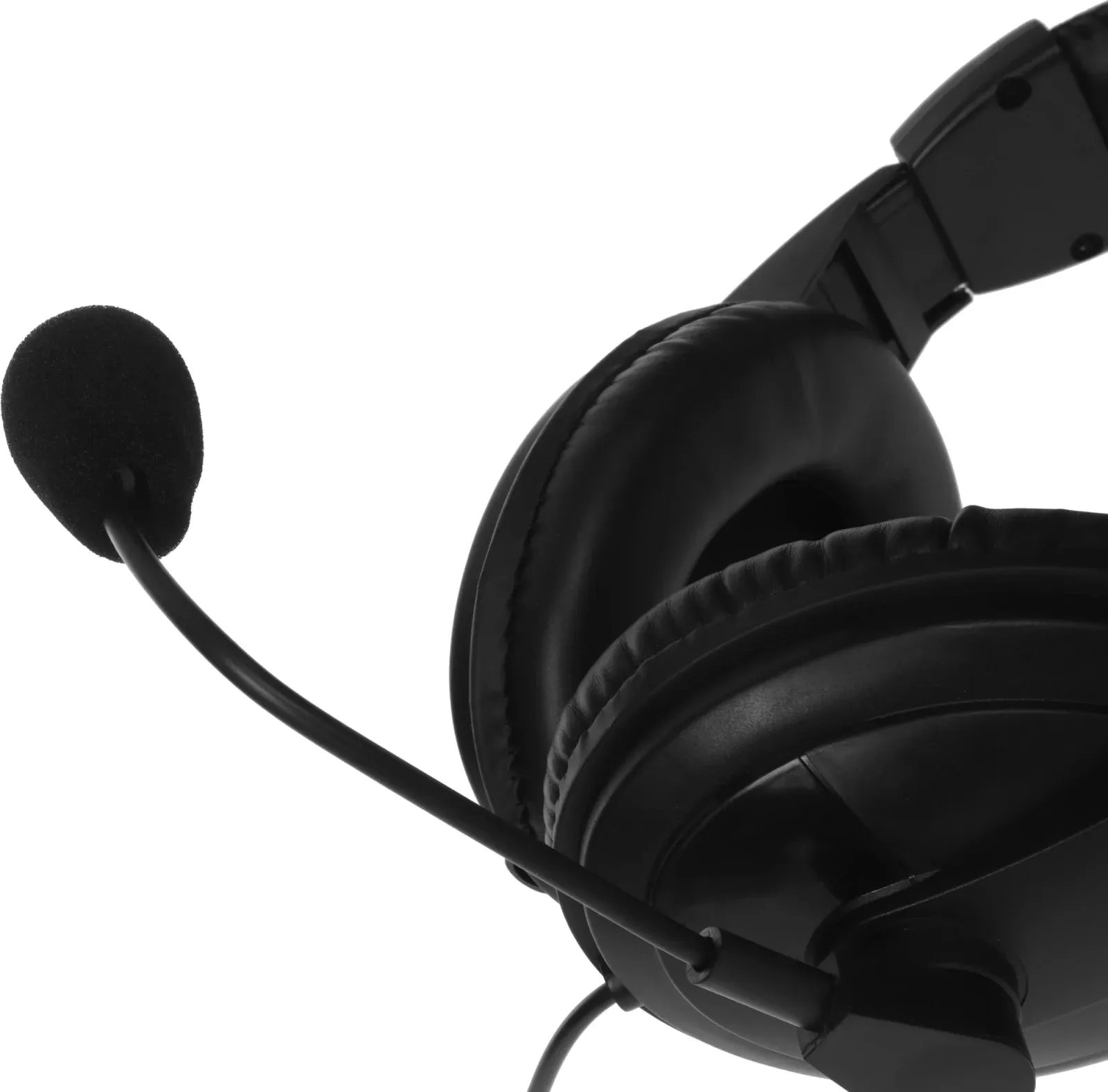 Наушники с микрофоном Оклик HS-M137V черный 1.8м мониторные оголовье 614046 - фото 7