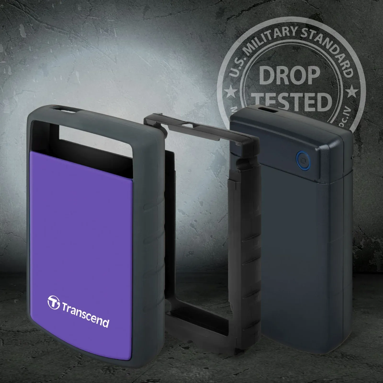 USB TRANSCEND TS1TSJ25H3P фиолетовый - фото 1