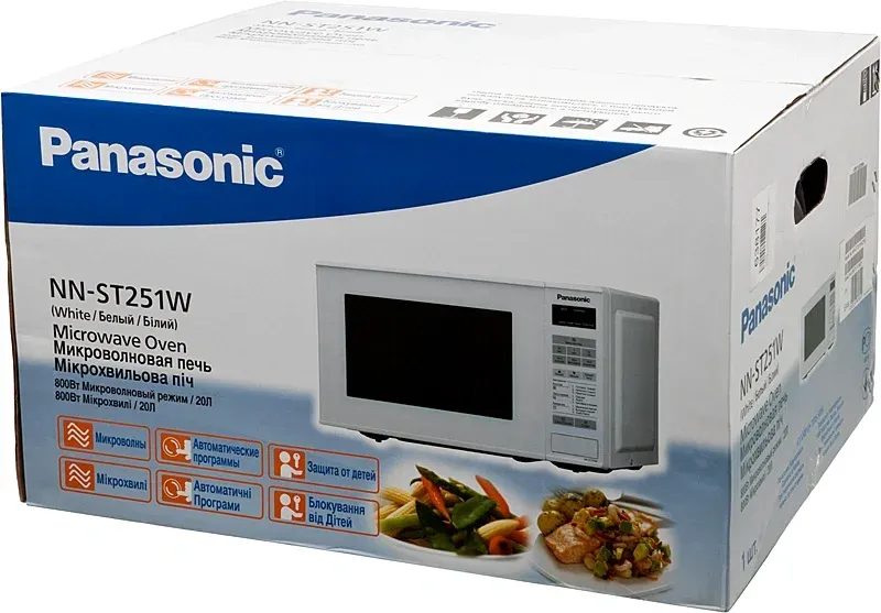 Микроволновая Печь Panasonic NN-ST251WZPE 20л. 800Вт белый, 20 л - фото 5