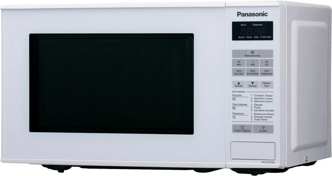 Микроволновая Печь Panasonic NN-ST251WZPE 20л. 800Вт белый, 20 л - фото 6