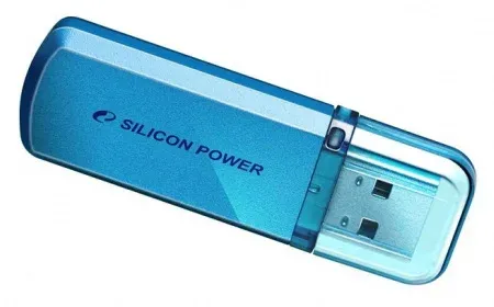 Флеш Диск Silicon Power 16Gb Helios 101 SP016GBUF2101V1B USB2.0 синий, 16 ГБ - фото 4