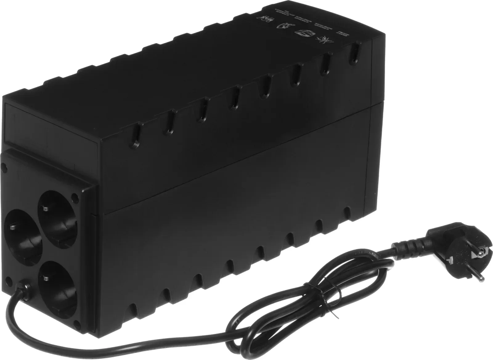 Источник бесперебойного питания Powercom Raptor RPT-600A EURO 360Вт 600ВА черный - фото 2