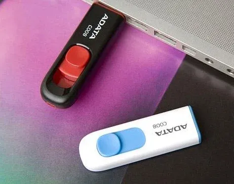Флеш Диск A-Data 32Gb Classic C008 AC008-32G-RKD USB2.0 красный/черный, 32 ГБ - фото 2