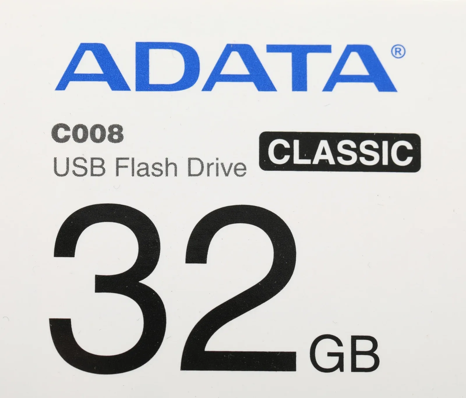 Флеш Диск A-Data 32Gb Classic C008 AC008-32G-RKD USB2.0 красный/черный, 32 ГБ - фото 4