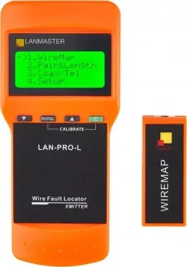Тестер кабельный Lanmaster LAN-PRO-L оранжевый/черный - фото 6
