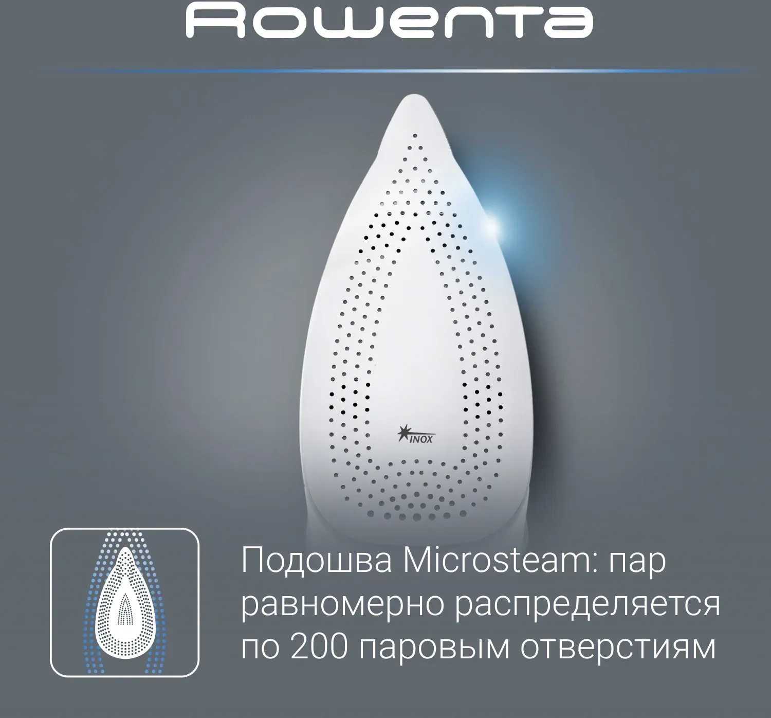 Утюг дорожный Rowenta DA 1510 1000Вт белый/синий - фото 5
