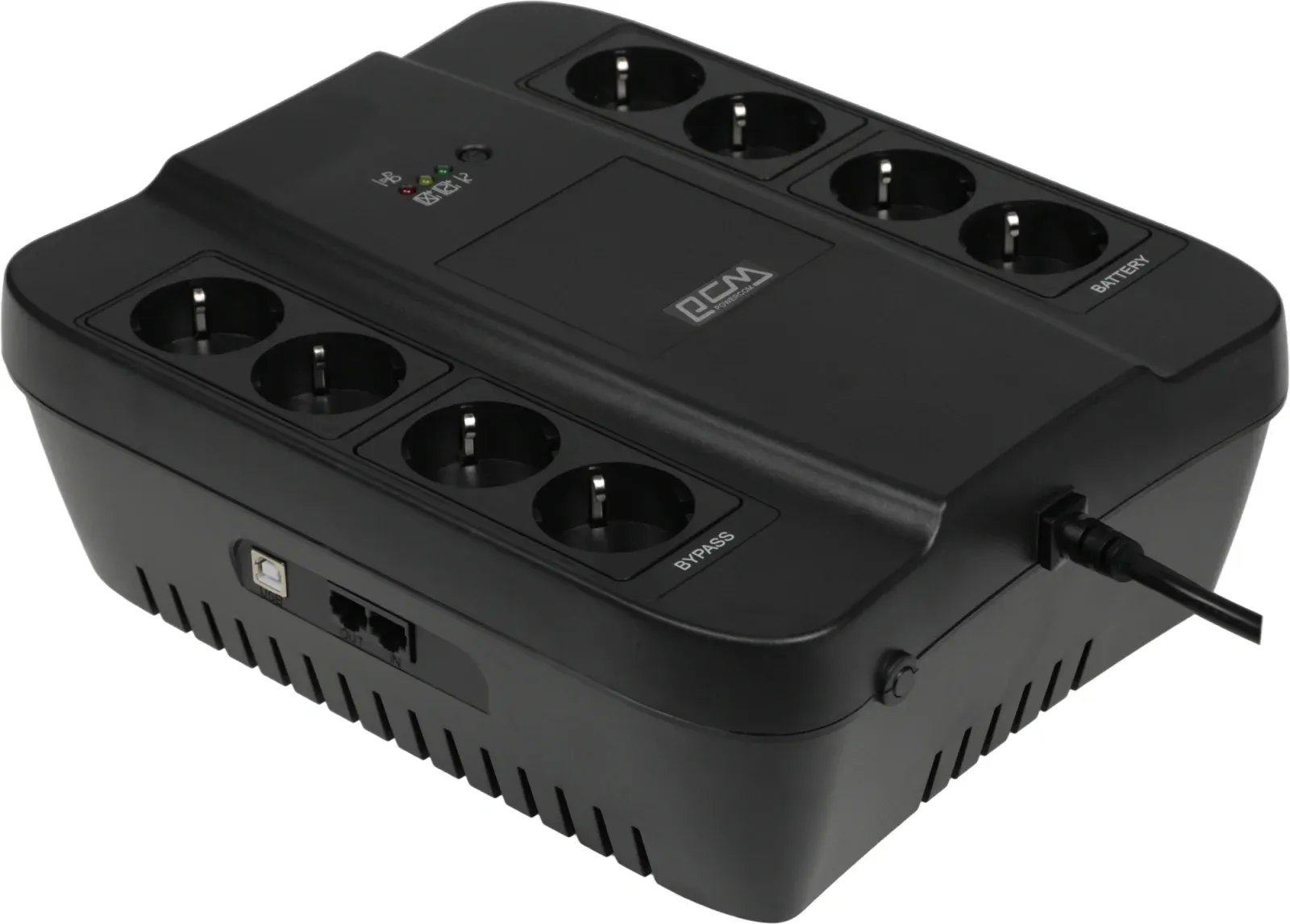 Источник бесперебойного питания Powercom Spider SPD-1000U 550Вт 1000ВА черный - фото 2