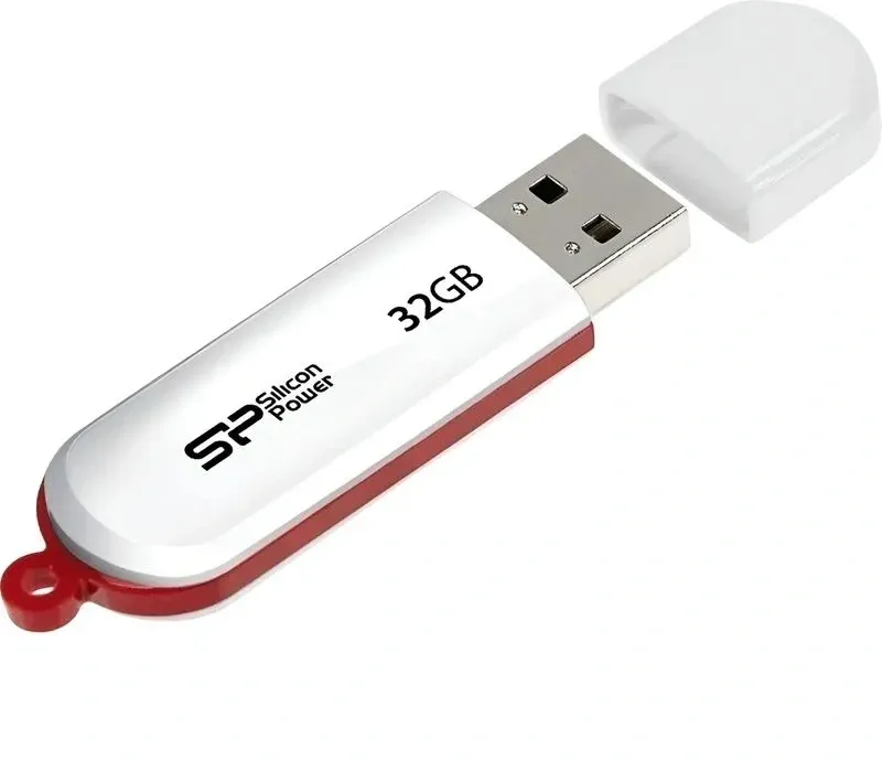 Флеш Диск Silicon Power 32Gb LuxMini 320 SP032GBUF2320V1W USB2.0 белый, 32 ГБ - фото 8