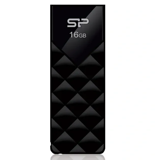 Флеш Диск Silicon Power 16Gb Ultima U03 SP016GBUF2U03V1K USB2.0 черный, 16 ГБ - фото 1