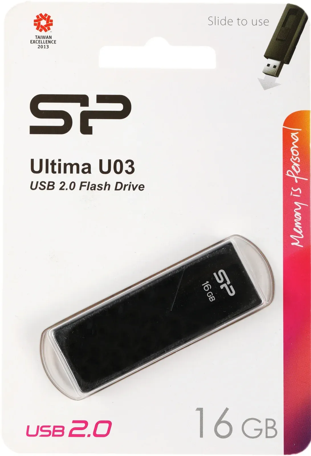 Флеш Диск Silicon Power 16Gb Ultima U03 SP016GBUF2U03V1K USB2.0 черный, 16 ГБ - фото 3