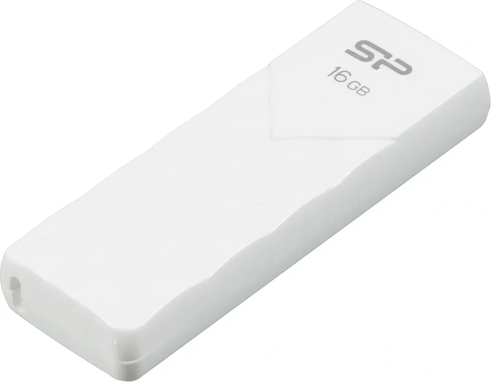 Флеш Диск Silicon Power 16Gb Ultima U03 SP016GBUF2U03V1W USB2.0 белый, 16 ГБ - фото 1
