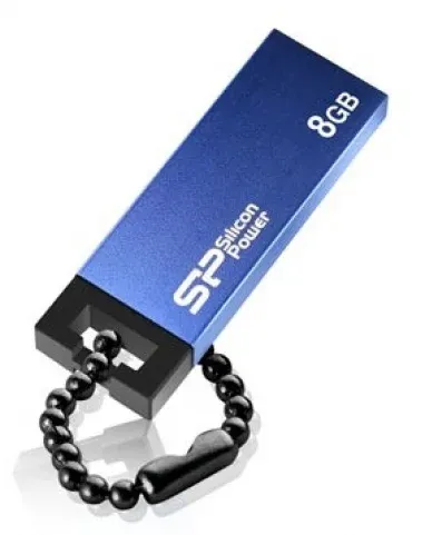 Флеш Диск Silicon Power 8Gb Touch 835 SP008GBUF2835V1T USB2.0 серый, 8 ГБ - фото 1