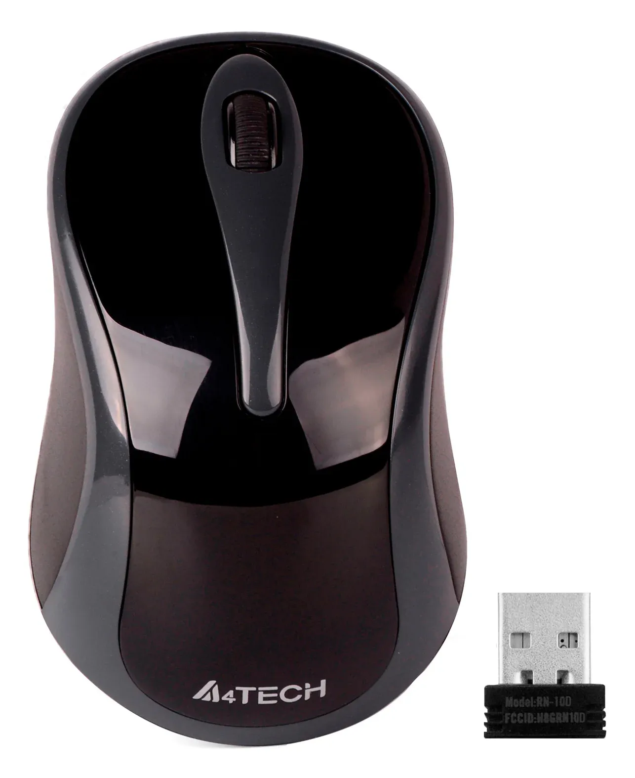 Мышь A4Tech G3-280A серый/черный оптическая 1200dpi беспров. USB 3but - фото 2