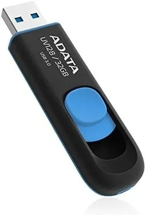Флеш Диск A-Data 32Gb DashDrive UV128 AUV128-32G-RBE USB3.0 черный/синий, 32 ГБ - фото 5