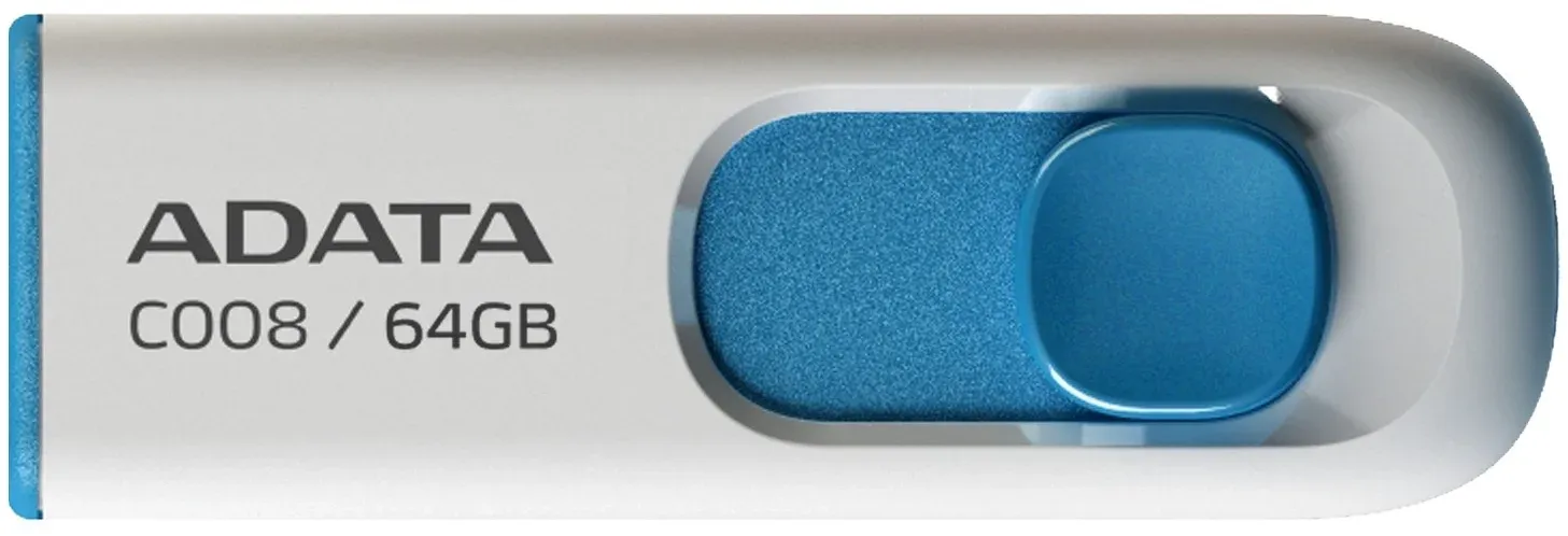 Флеш Диск A-Data 64GB Classic C008 AC008-64G-RWE USB2.0 синий/белый, 64 ГБ - фото 6