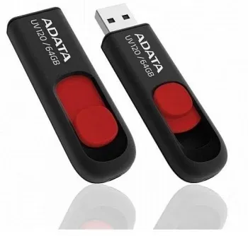 Флеш Диск A-Data 64GB Classic C008 AC008-64G-RKD USB2.0 красный/черный, 64 ГБ - фото 7