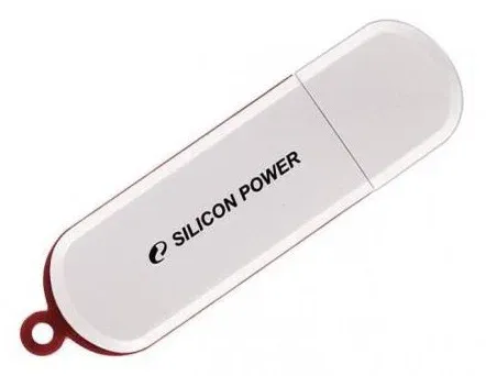 Флеш Диск Silicon Power 64Gb LuxMini 320 SP064GBUF2320V1W USB2.0 белый, 64 ГБ - фото 2