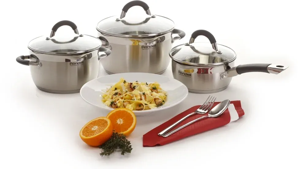 Кастрюля Rondell Flamme RDS-023 2.3л. d=18см с крышкой стальной, 2.3 л - фото 5