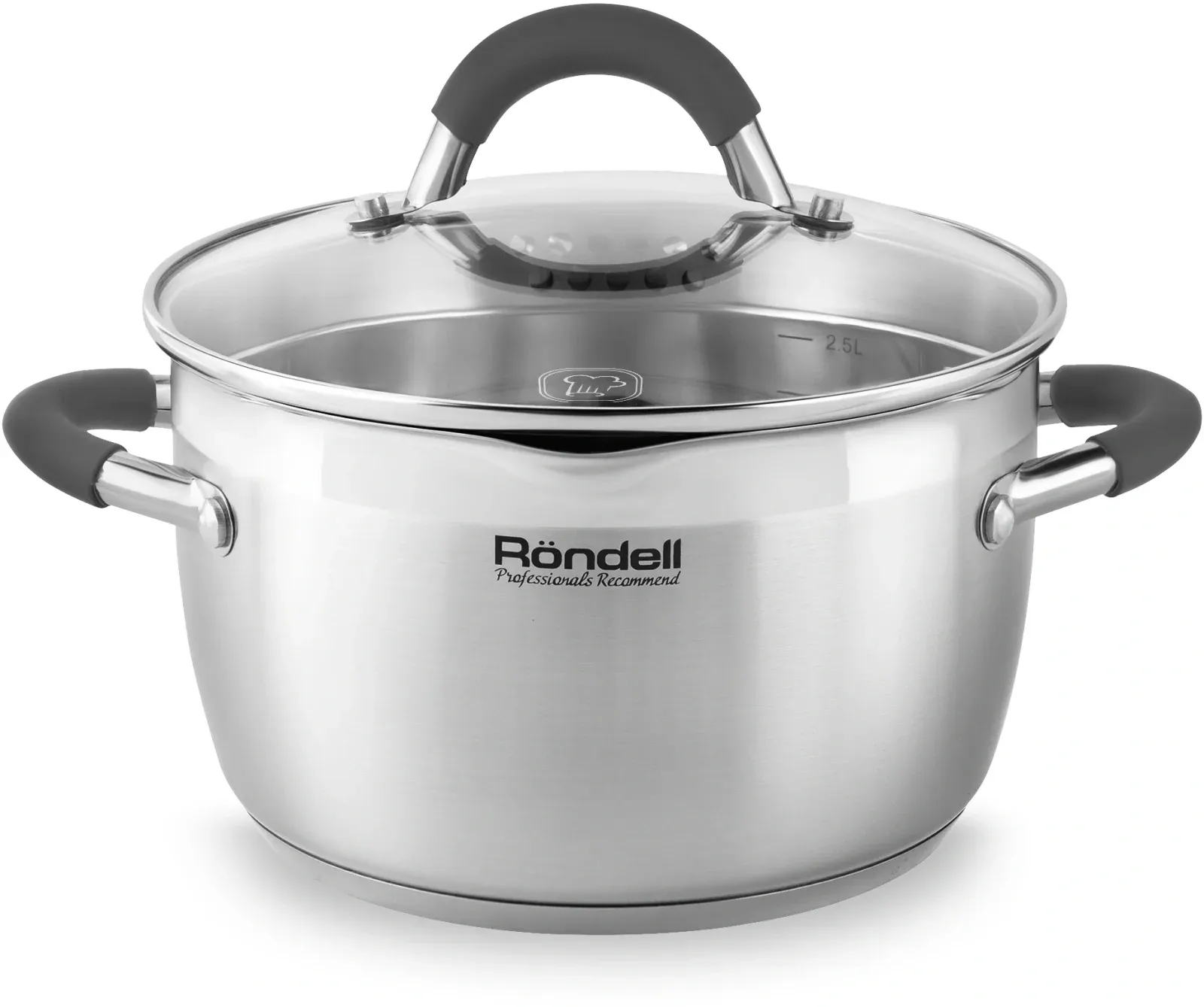 Кастрюля Rondell Flamme RDS-024 3.2л. d=20см с крышкой стальной, 3.2 л - фото 6