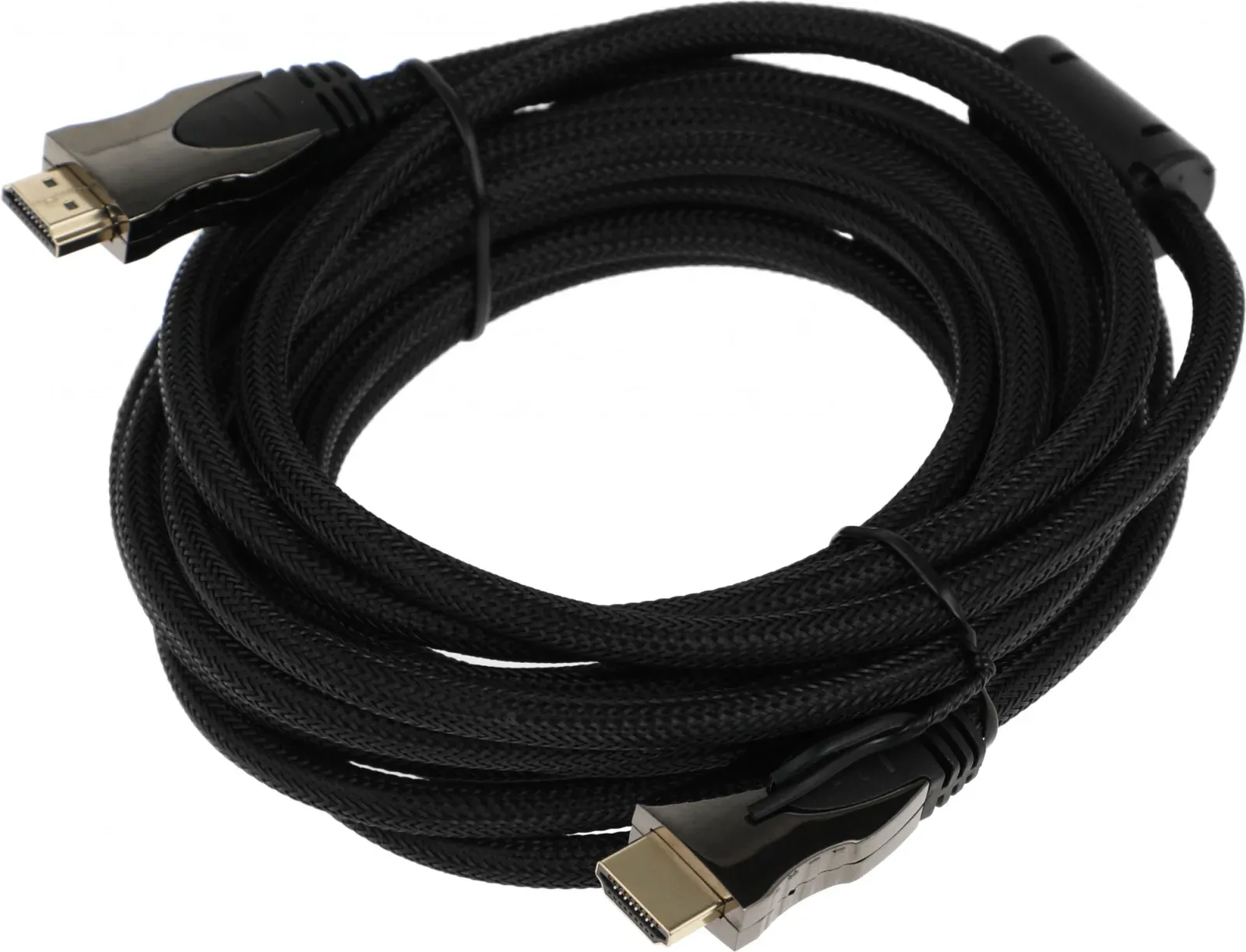 Кабель аудио HDMI m/HDMI m 5м. феррит.кольца позолоч.конт. - фото 1