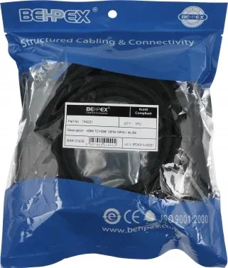 Кабель аудио HDMI m/HDMI m 5м. феррит.кольца позолоч.конт. - фото 6