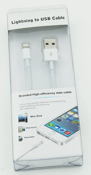 Кабель USB m-Lightning m 1м белый - фото 1