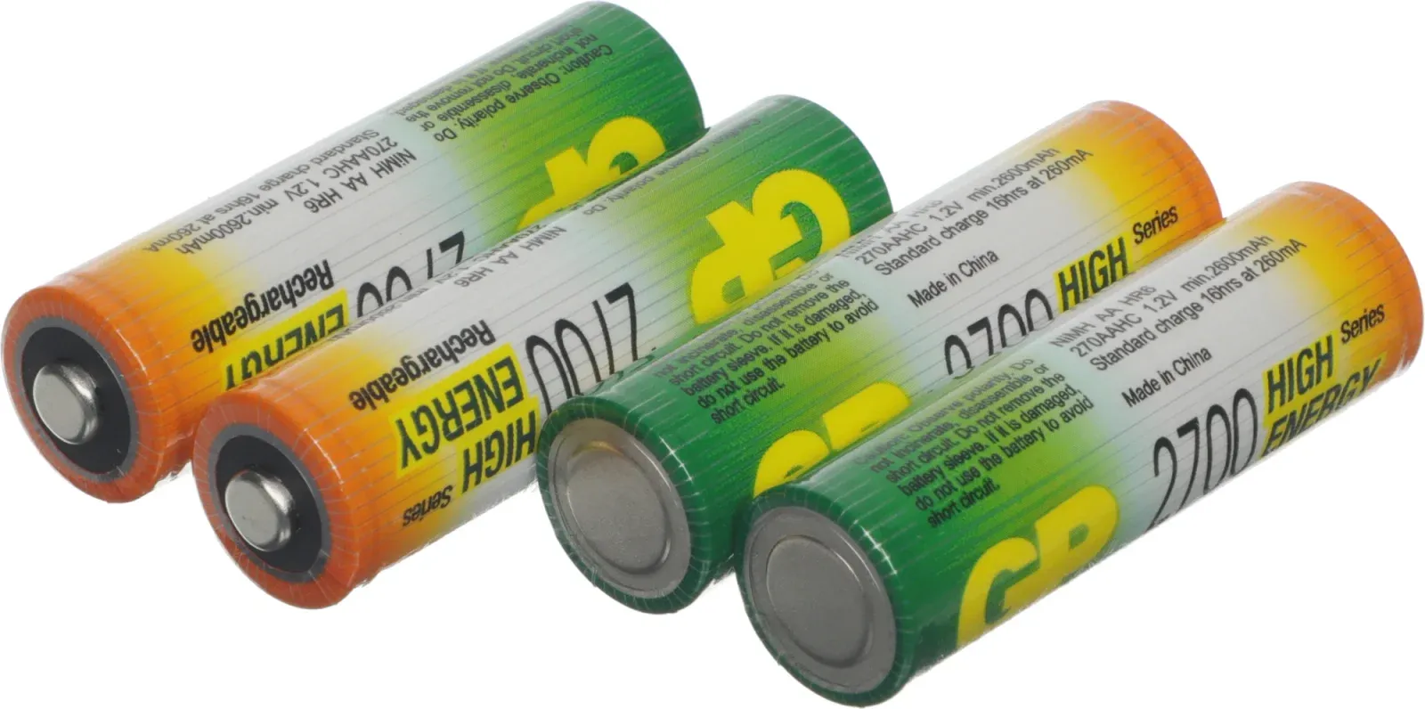 Аккумулятор GP 270AAHC3/1 AA NiMH 2700mAh промо:3+1 4шт - фото 2