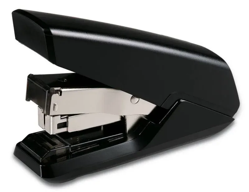Степлер Kw-Trio 5631black Atomo 24/6 26/6 35листов встроенный антистеплер снижение усилия плоский подгиб скобы черный закрытый - фото 4
