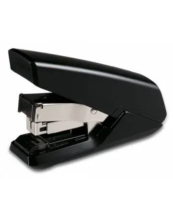 Степлер Kw-Trio 5631black Atomo 24/6 26/6 35листов встроенный антистеплер снижение усилия плоский подгиб скобы черный закрытый - фото 5