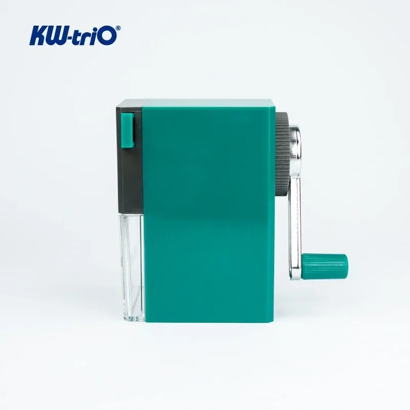 Точилка для карандашей механическая Kw-Trio 305Agrn 1 отверстие пластик зеленый - фото 3