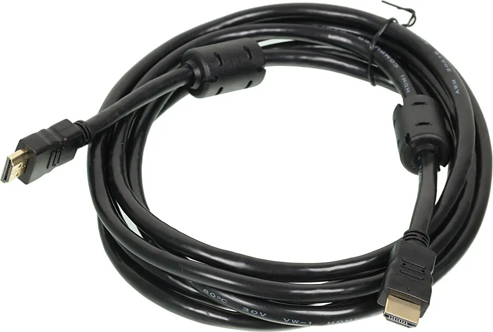 Кабель аудио-видео Buro HDMI 1.4 HDMI m/HDMI m 3м. феррит.кольца черный HDMI-19M/19M-3M-MG