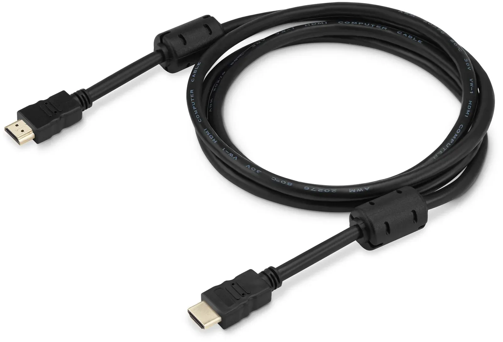 Кабель аудио-видео Buro HDMI 1.4 HDMI m/HDMI m 3м. феррит.кольца черный HDMI-19M/19M-3M-MG - фото 2