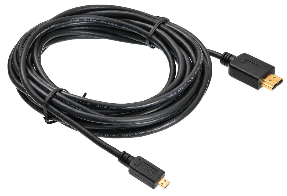 Кабель аудио-видео Buro HDMI 1.4 HDMI m/Micro HDMI m 5м. черный MICROHDMI-5M - фото 2