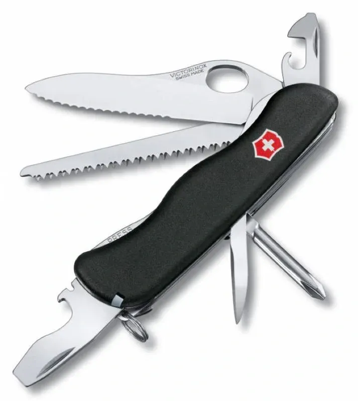 Ножи перочинные VICTORINOX Trailmaster One Hand Wavy Edge черный - фото 1